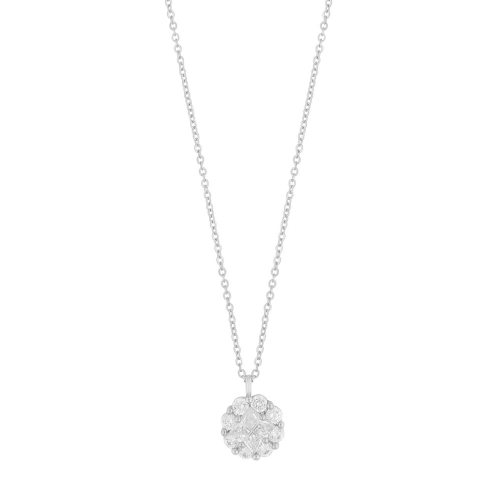 SNÖ OF SWEDEN ROME PENDANT NECKLACE SILVER