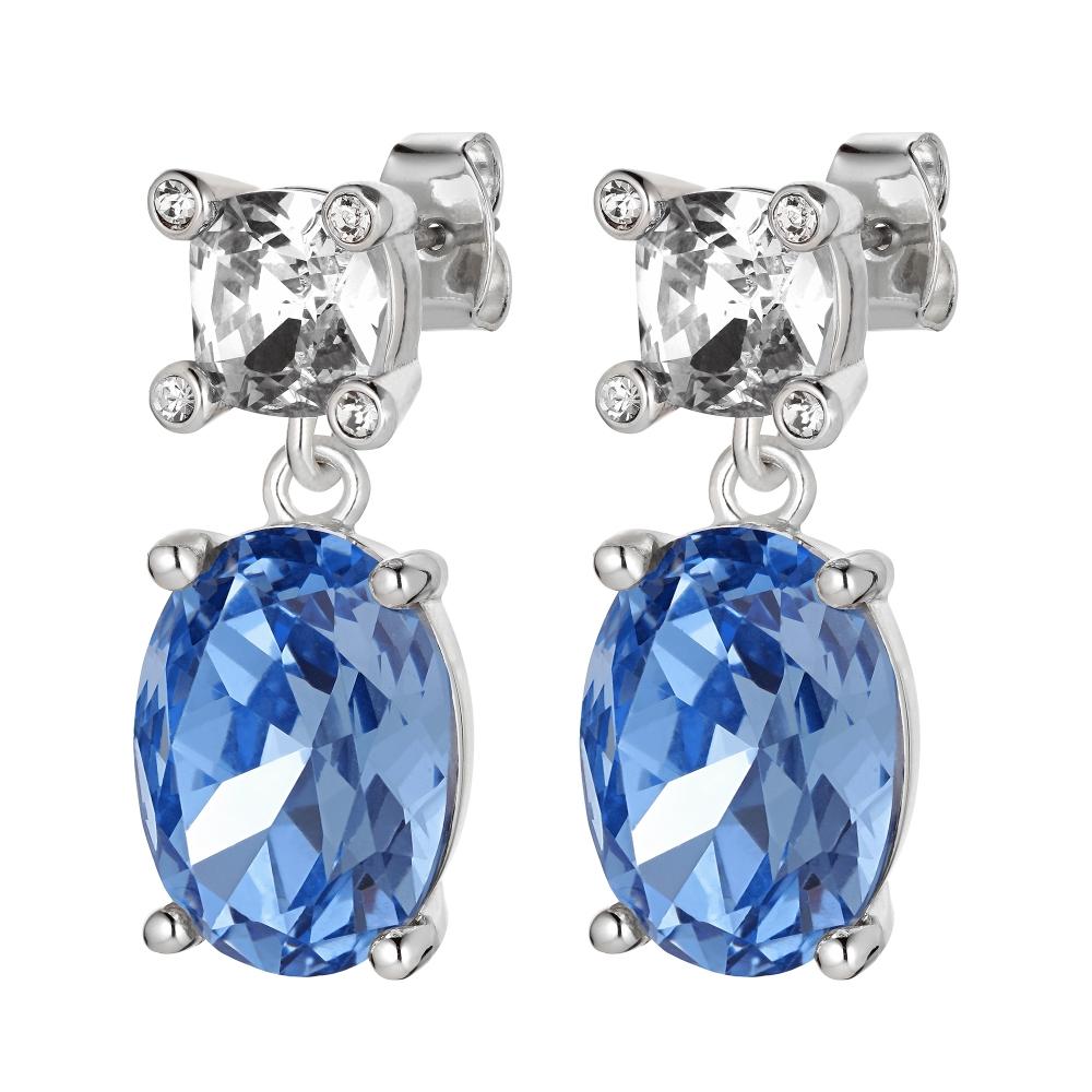 DYRBERG/KERN ANTONIA EARRINGS CRYSTAL/BLUE
