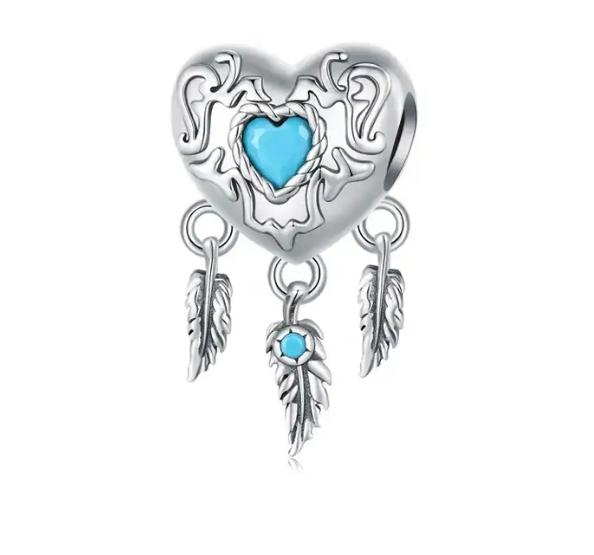 JBX charm Indian Heart silver