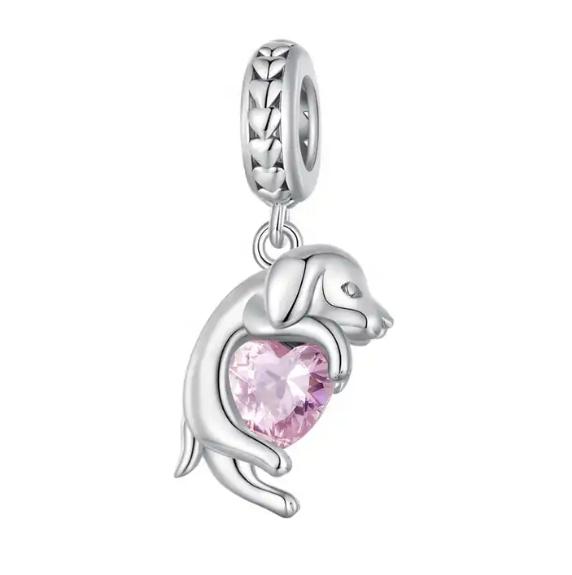 JBX charm Puppy Love silver