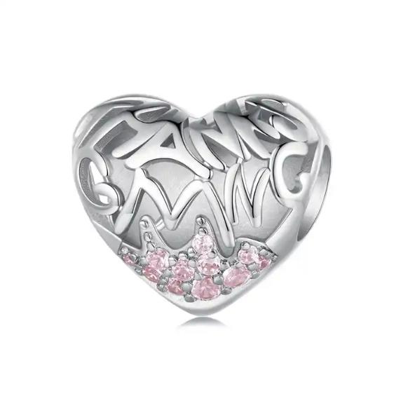 JBX CHARM ALWAYS IN MY HEART SILVER