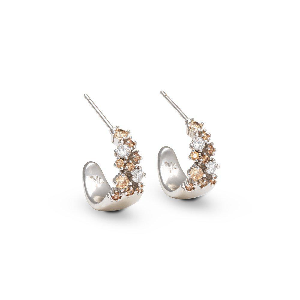 Ylva Li Petite Meadow earrings - Champagne