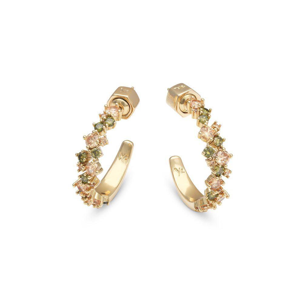 Ylva Li Meadow avantgarde earrings - Peridot