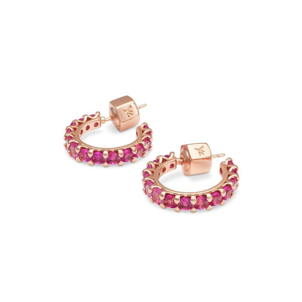 Ylva Li Julien øredobber - Pink Ruby