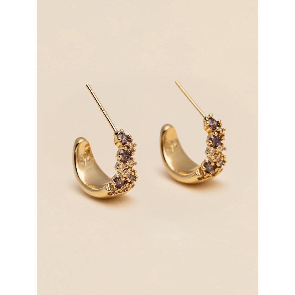 YLVA LI Petite Meadow earrings - Chestnut