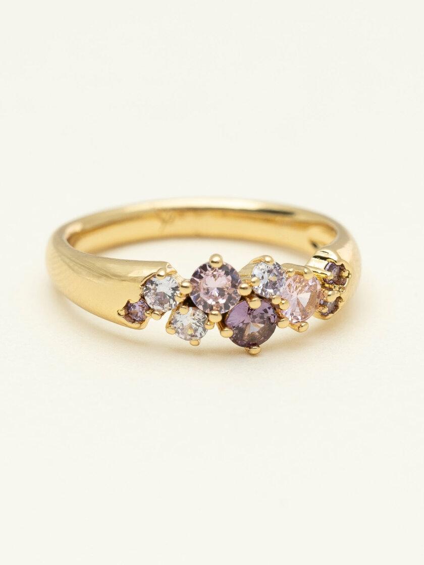 YLVA LI  Meadow ring - Pink Amethyst