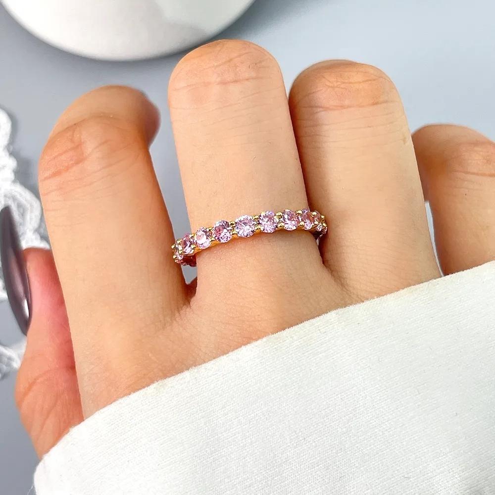 AVI Jewels Eternity ring gold/pink