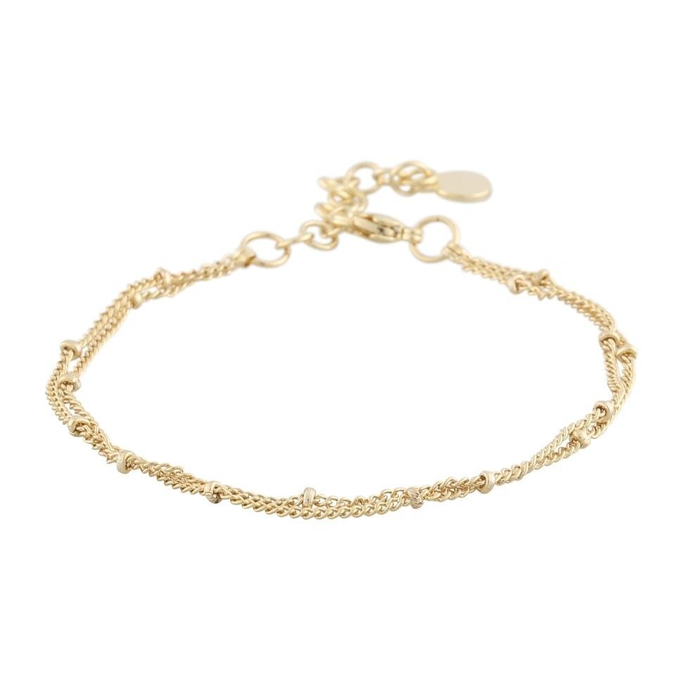 Snö of Sweden Amsterdam double chain bracelet gold