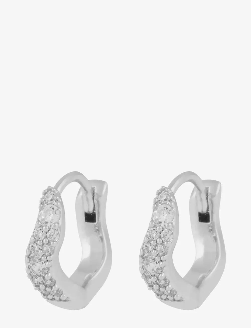 Snö of Sweden Essential Curve small earrings silver