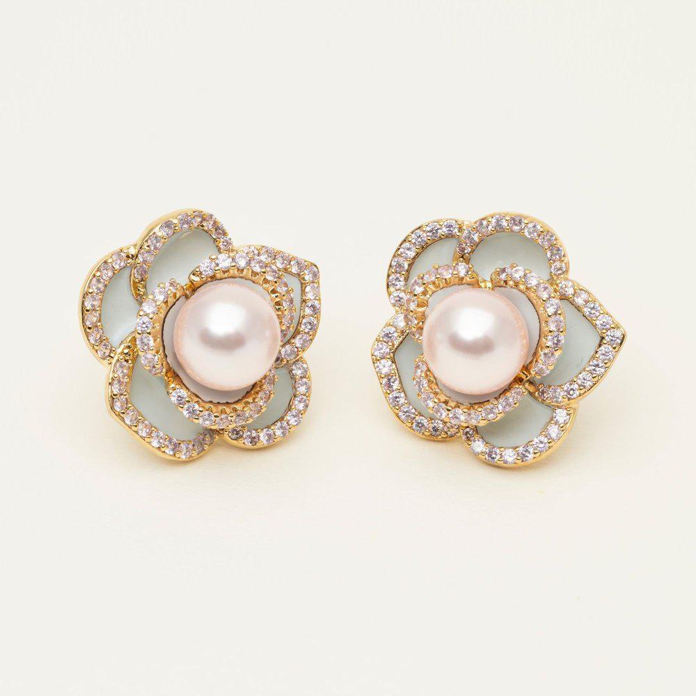 Lily and Rose Coco Rose earrings - Ivory Mist